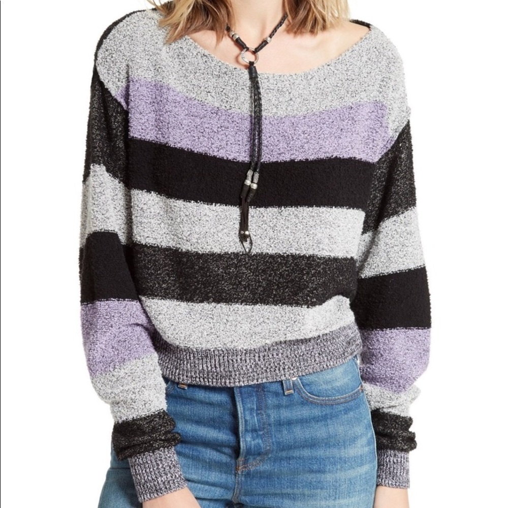 Free people candy land pullover sweater